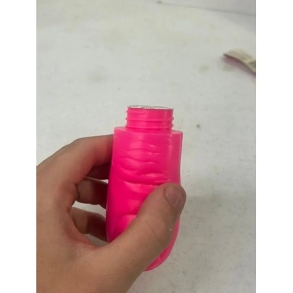Vintage Bubble Thumb Gum Neon Pink Novelty Candy Container‎ Sealed New Old Stock